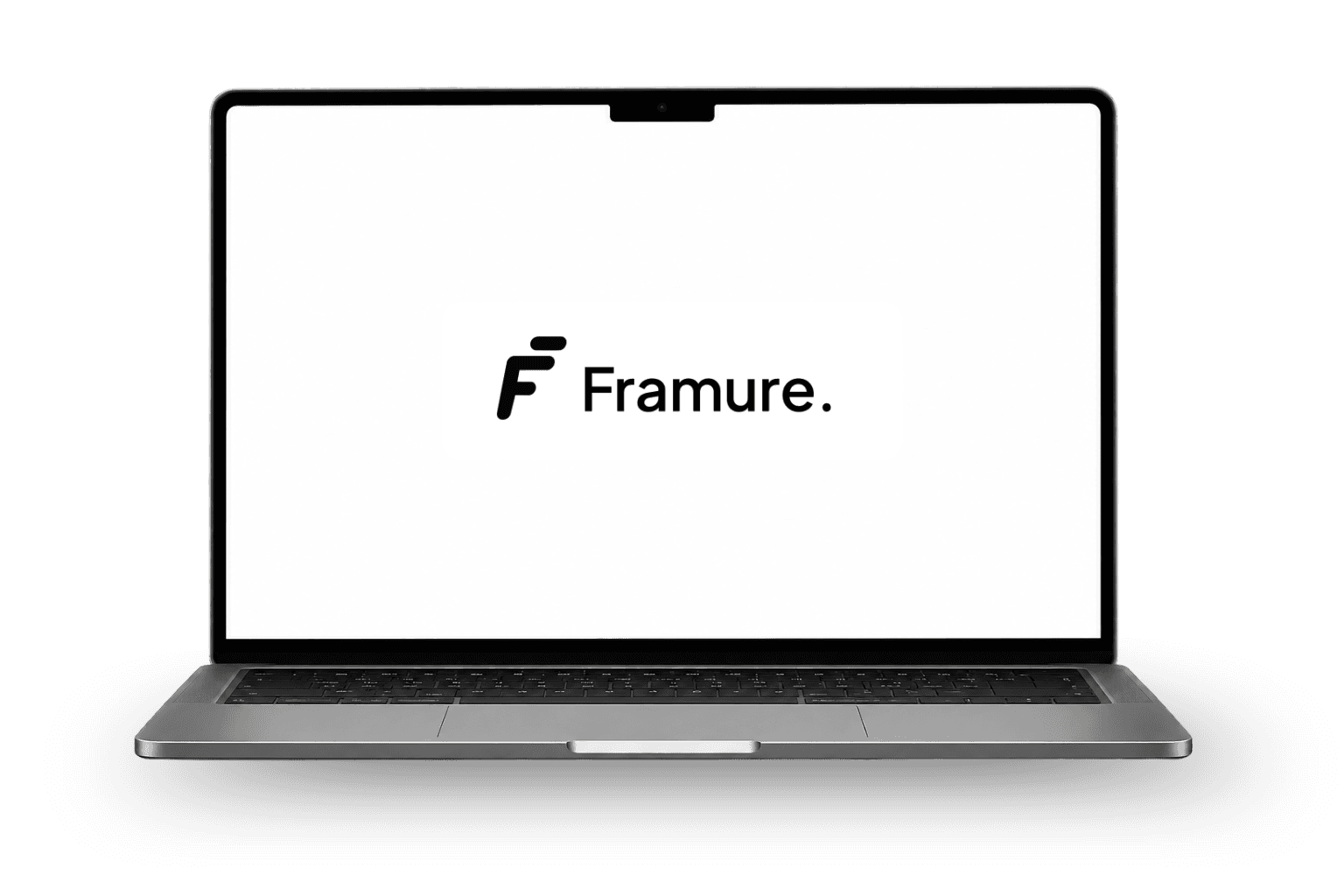 Framure ditampilkan di layar laptop